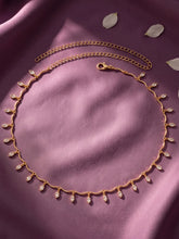 Gold Plated Dewdrop Leaf Belly Chain