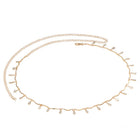Gold Plated Dewdrop Leaf Belly Chain