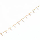 Gold Plated Dewdrop Leaf Belly Chain