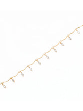 Gold Plated Dewdrop Leaf Belly Chain