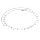 Rhodium Plated Dewdrop Leaf Belly Chain