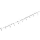 Rhodium Plated Dewdrop Leaf Belly Chain