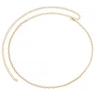 Gold Plated Droplet Crystal Belly Chain