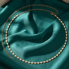Gold Plated Droplet Crystal Belly Chain