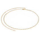 Gold Plated Droplet Crystal Belly Chain