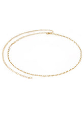Gold Plated Droplet Crystal Belly Chain
