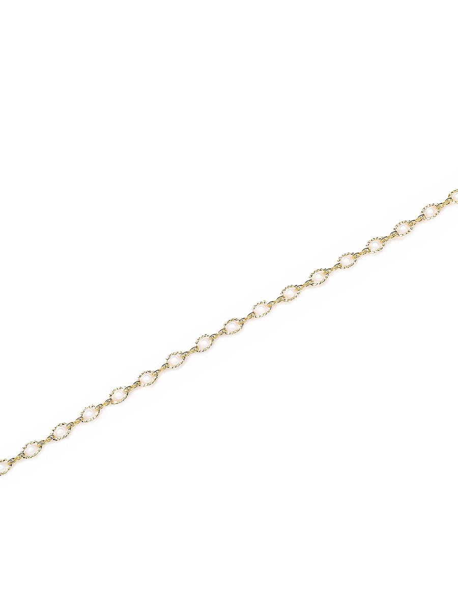Gold Plated Droplet Crystal Belly Chain