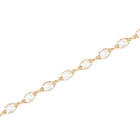 Gold Plated Droplet Crystal Belly Chain