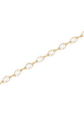 Gold Plated Droplet Crystal Belly Chain