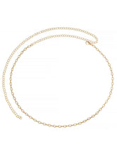 Gold Plated Droplet Crystal Belly Chain