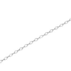 Rhodium Plated Droplet Crystal Belly Chain