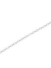 Rhodium Plated Droplet Crystal Belly Chain