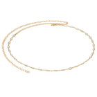 Gold Plated Marquise Crystal Belly Chain