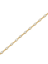 Gold Plated Marquise Crystal Belly Chain