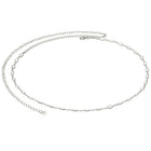 Rhodium Plated Marquise Crystal Belly Chain