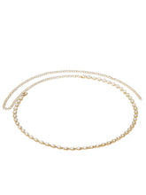 Gold Plated Pearl Rosette Belly Chain
