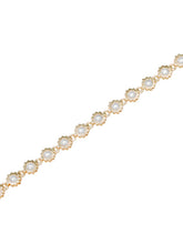 Gold Plated Pearl Rosette Belly Chain