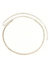 Gold Plated Pearl Rosette Belly Chain