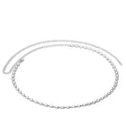 Rhodium Plated Pearl Rosette Belly Chain