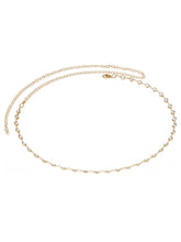 Gold Plated Crystal Sequence Belly Chain