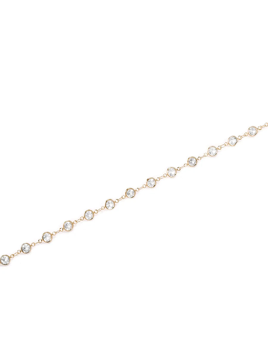 Gold Plated Crystal Sequence Belly Chain