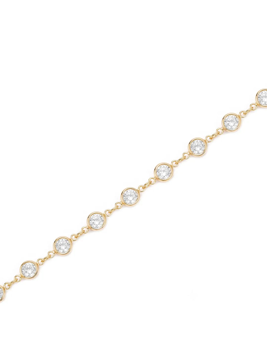 Gold Plated Crystal Sequence Belly Chain