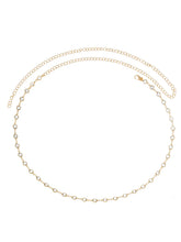 Gold Plated Crystal Sequence Belly Chain