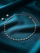 Rhodium Plated Crystal Sequence Belly Chain