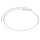 Rhodium Plated Crystal Sequence Belly Chain