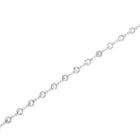 Rhodium Plated Crystal Sequence Belly Chain