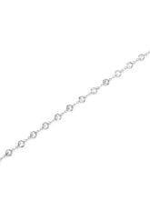 Rhodium Plated Crystal Sequence Belly Chain