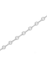 Rhodium Plated Crystal Sequence Belly Chain