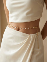 Gold Plated Faceted Triangle Belly Chain