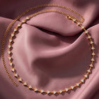 Gold Plated Faceted Triangle Belly Chain