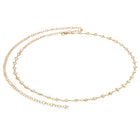 Gold Plated Faceted Triangle Belly Chain