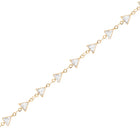 Gold Plated Faceted Triangle Belly Chain