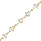 Gold Plated Faceted Triangle Belly Chain