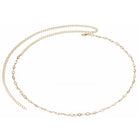 Gold Plated Pearl Crystal Belly Chain