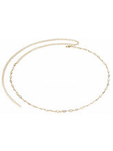 Gold Plated Pearl Crystal Belly Chain
