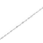 Rhodium Plated Pearl Crystal Belly Chain
