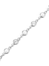 Rhodium Plated Pearl Crystal Belly Chain