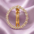 Gold Plated Exquisite Wreath Hair Clip