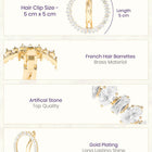 Gold Plated Exquisite Wreath Hair Clip