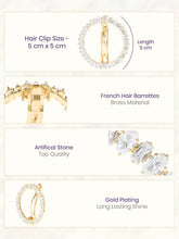 Gold Plated Exquisite Wreath Hair Clip