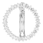 Rhodium Plated Exquisite Wreath Hair Clip