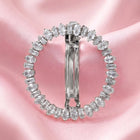 Rhodium Plated Exquisite Wreath Hair Clip
