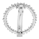 Rhodium Plated Exquisite Wreath Hair Clip