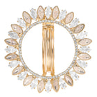 Gold Plated Radiant Petal Wreath Hair Clip