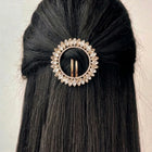 Gold Plated Radiant Petal Wreath Hair Clip