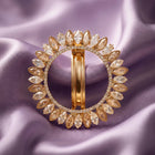 Gold Plated Radiant Petal Wreath Hair Clip